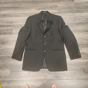 Ralph lauren Pinstripe Blazer Business Suit Jacket Formal Career‎ Coat 41L